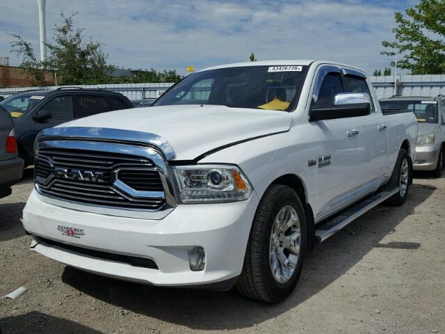 1C6RR7WT0GS246785 - 2016 RAM 1500 LONGH WHITE photo 2