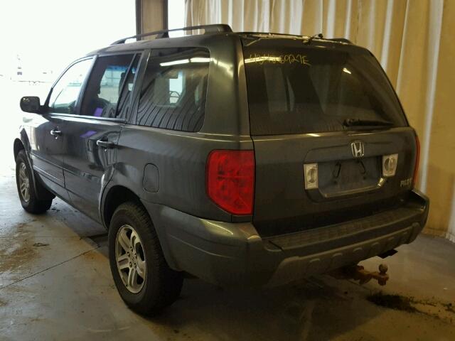 2HKYF18783H591727 - 2003 HONDA PILOT EXL CHARCOAL photo 3