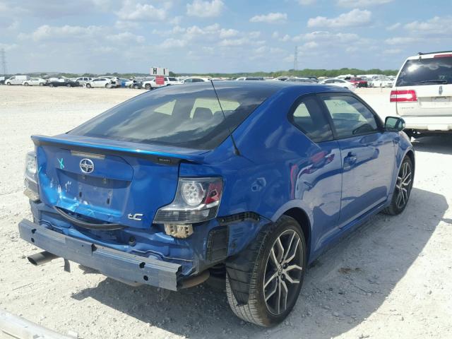 JTKJF5C77E3079948 - 2014 TOYOTA SCION TC 蓝色 照片 4
