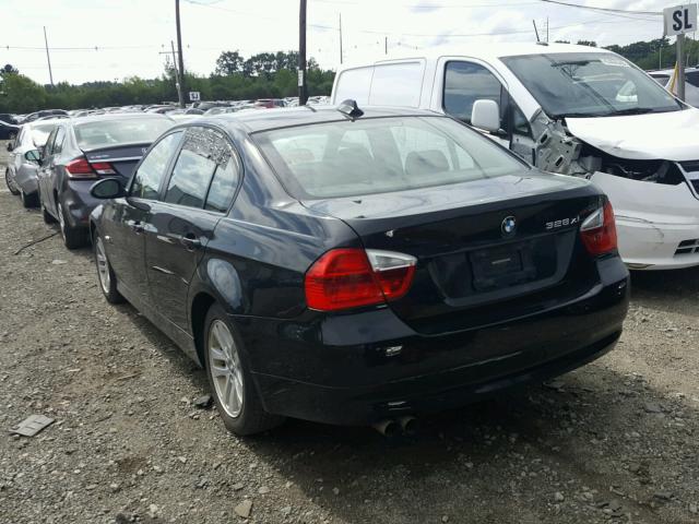 WBAVC93517KX56120 - 2007 BMW 328 XI BLACK photo 3