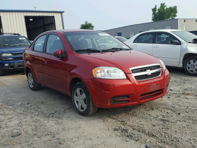 KL1TD5DE9BB167539 - 2011 CHEVROLET AVEO LS RED photo 1