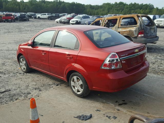 KL1TD5DE9BB167539 - 2011 CHEVROLET AVEO LS RED photo 3