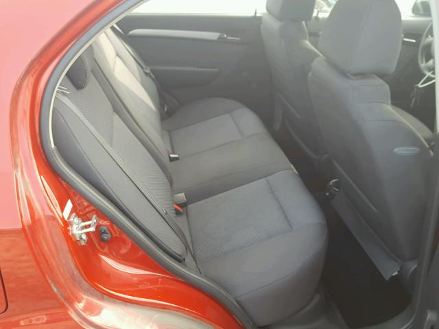 KL1TD5DE9BB167539 - 2011 CHEVROLET AVEO LS RED photo 6