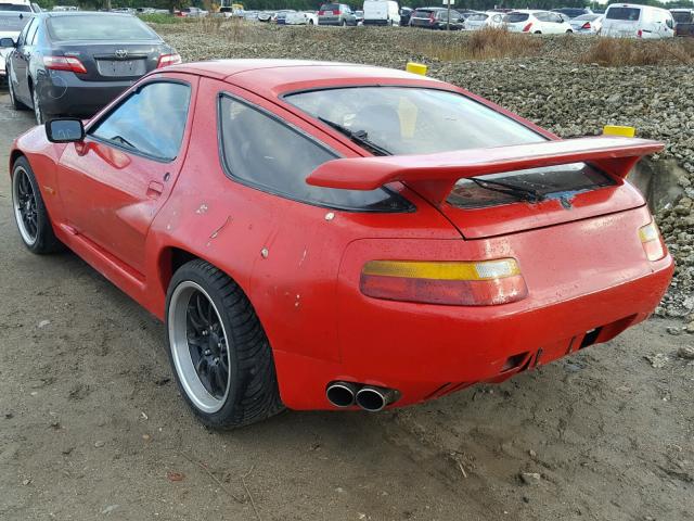 9288102624 - 1978 PORSCHE 928 RED photo 3