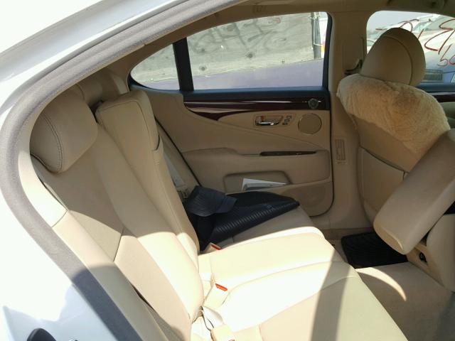 JTHBL46F375026834 - 2007 LEXUS LS 460 WHITE photo 6