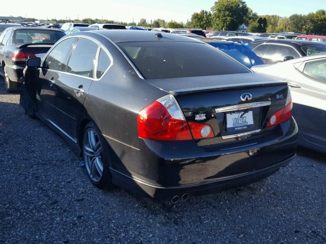 JNKBY01E06M207984 - 2006 INFINITI M45 BASE BLACK photo 3