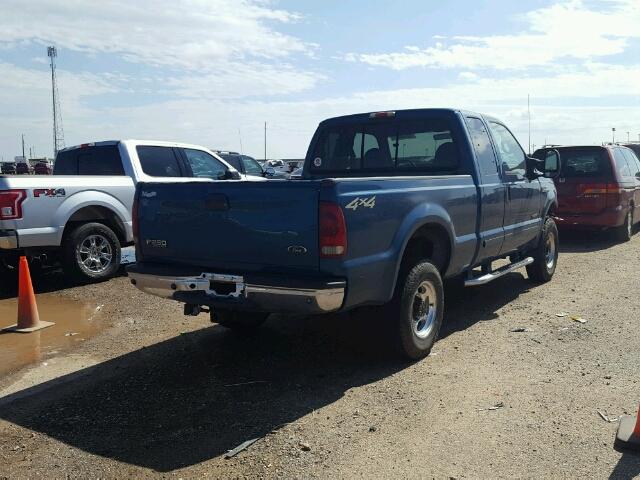 1FTNX21F11EA42472 - 2001 FORD F250 SUPER BLUE photo 4