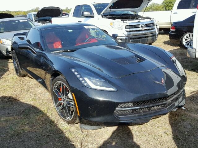 1G1YF2D79F5114099 - 2015 CHEVROLET CORVETTE S BLACK photo 1