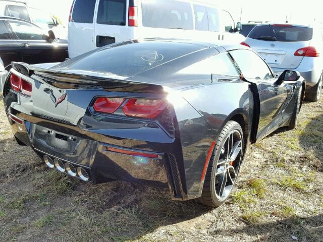 1G1YF2D79F5114099 - 2015 CHEVROLET CORVETTE S BLACK photo 4