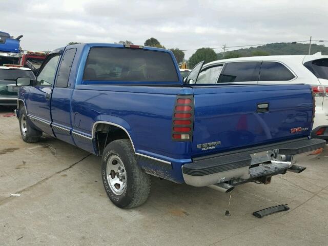 1GTEC19M0VE521738 - 1997 GMC SIERRA C15 BLUE photo 3