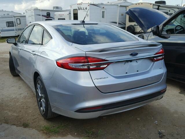 3FA6P0H71HR254437 - 2017 FORD FUSION SILVER photo 3