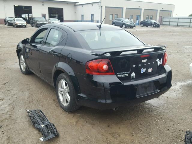 1C3CDZAG2EN222507 - 2014 DODGE AVENGER SE BLACK photo 3