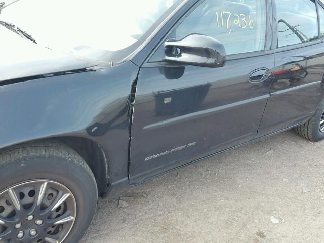 1G2WK52J91F223972 - 2001 PONTIAC GRAND PRIX BLACK photo 9