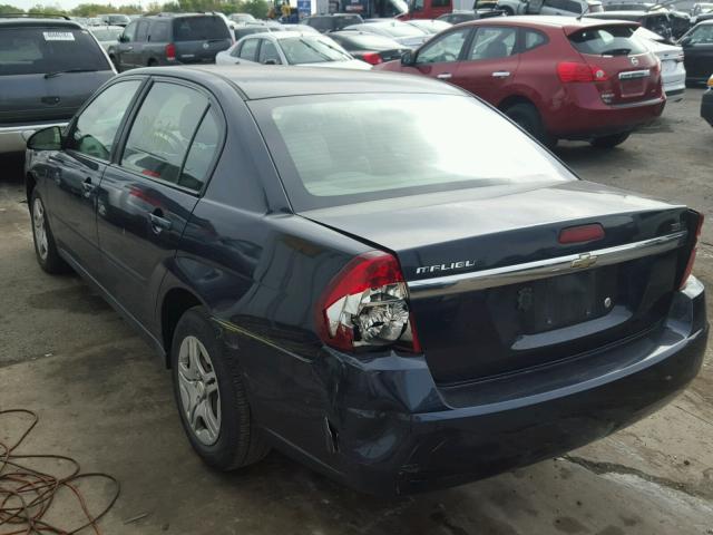 1G1ZS52F05F203709 - 2005 CHEVROLET MALIBU BLUE photo 3