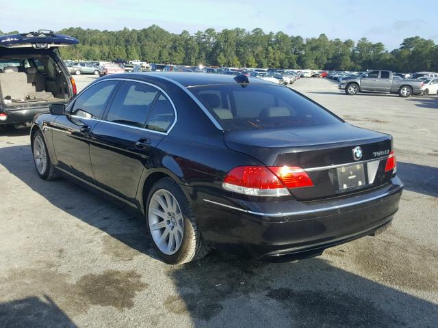 WBAHN83546DT26103 - 2006 BMW 750 BLACK photo 3