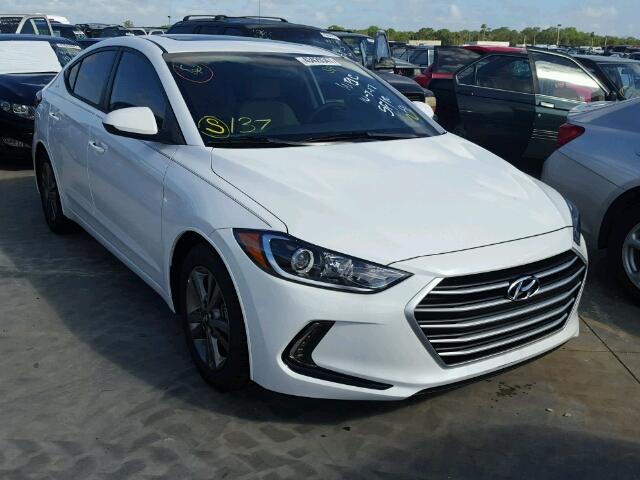 5NPD84LF6JH236819 - 2018 HYUNDAI ELANTRA WHITE photo 1