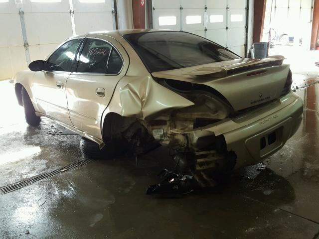 1G2NE52E75M179641 - 2005 PONTIAC GRAND AM S ოქროსფერი ფოტო 3