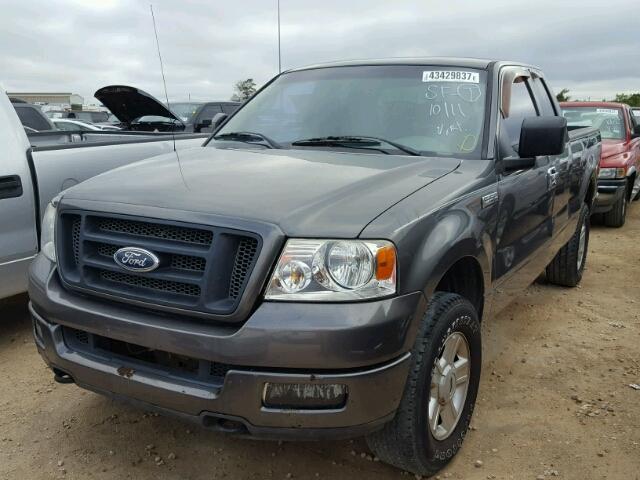 1FTRX14W05NA46154 - 2005 FORD F150 GRAY photo 2