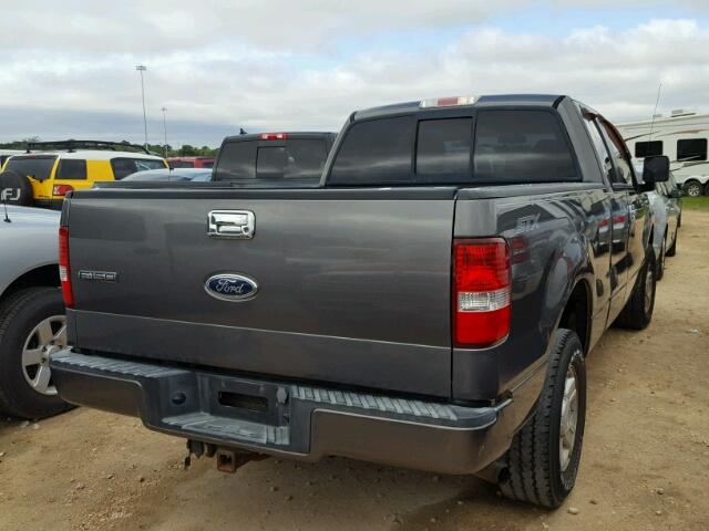 1FTRX14W05NA46154 - 2005 FORD F150 GRAY photo 4