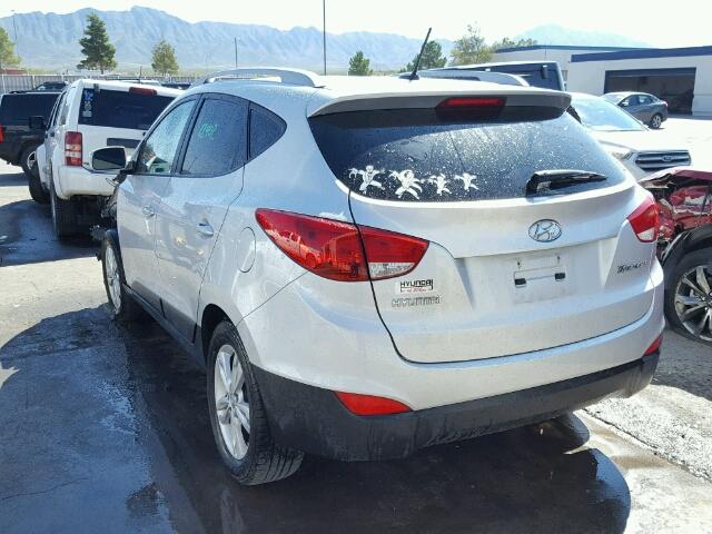 KM8JU3AC0DU722257 - 2013 HYUNDAI TUCSON GLS SILVER photo 3