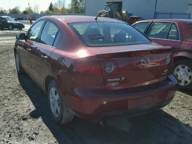 JM1BK12F861490541 - 2006 MAZDA 3 I RED photo 3