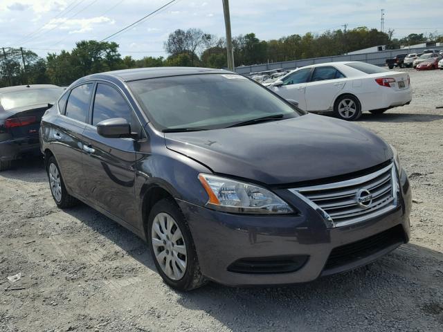 3N1AB7AP9EY233278 - 2014 NISSAN SENTRA S CHARCOAL photo 1