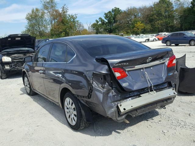 3N1AB7AP9EY233278 - 2014 NISSAN SENTRA S CHARCOAL photo 3