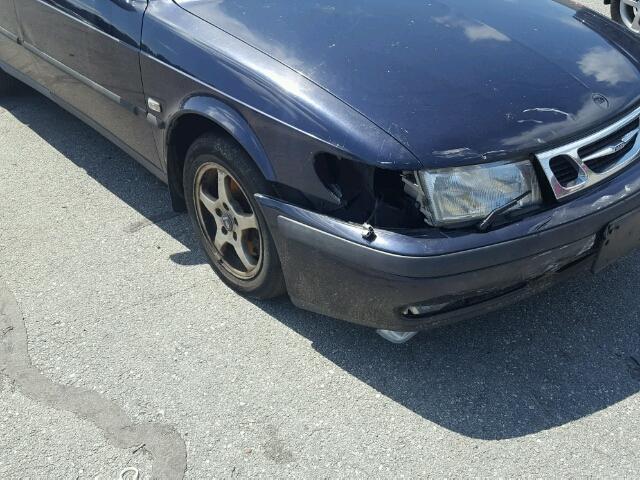 YS3DD58H312041587 - 2001 SAAB 9-3 BLUE photo 9