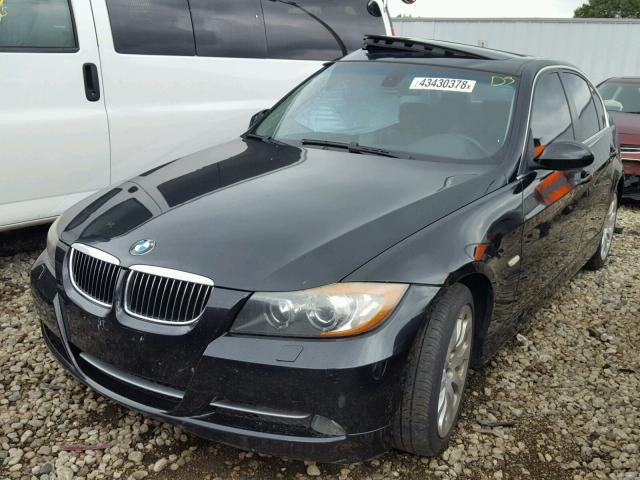 WBAVB73587PA65468 - 2007 BMW 335 I BLACK photo 2