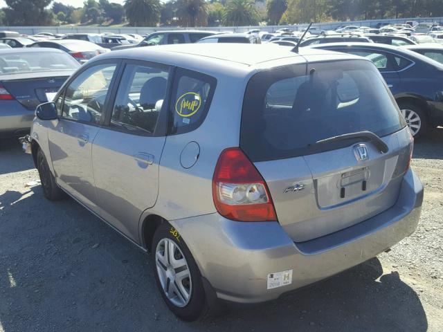 JHMGD38468S034356 - 2008 HONDA FIT SILVER photo 3