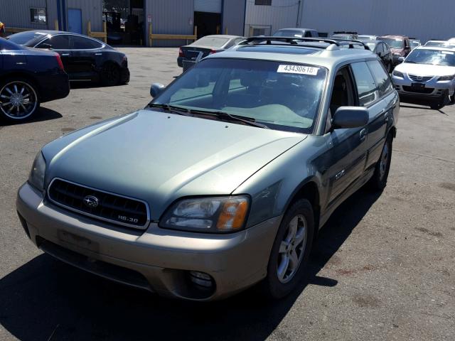 4S3BH806447634980 - 2004 SUBARU LEGACY OUT GREEN photo 2