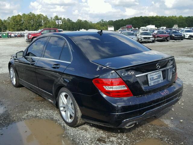 WDDGF4HB4DR292852 - 2013 MERCEDES-BENZ C 250 BLACK photo 3