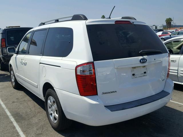 KNDMB233X96273759 - 2009 KIA SEDONA EX WHITE photo 3