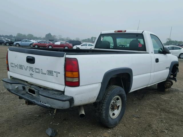 1GCHK24U91Z280374 - 2001 CHEVROLET SILVERADO WHITE photo 4