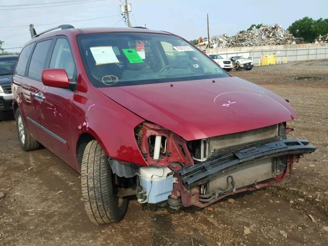 KNDMH4C36A6324625 - 2010 KIA SEDONA EX RED photo 1