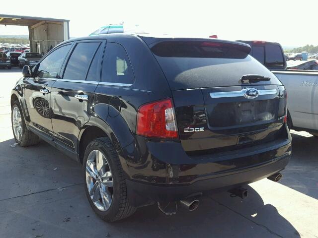 2FMDK3KC3DBC50286 - 2013 FORD EDGE LIMIT BLACK photo 3