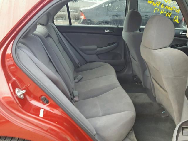 1HGCM55397A124968 - 2007 HONDA ACCORD RED photo 6