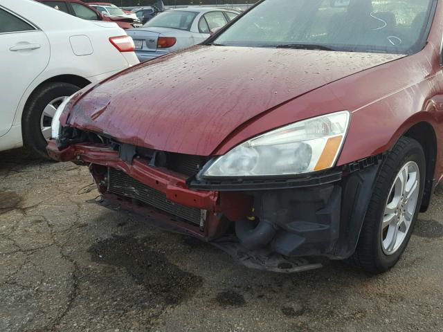 1HGCM55397A124968 - 2007 HONDA ACCORD RED photo 9