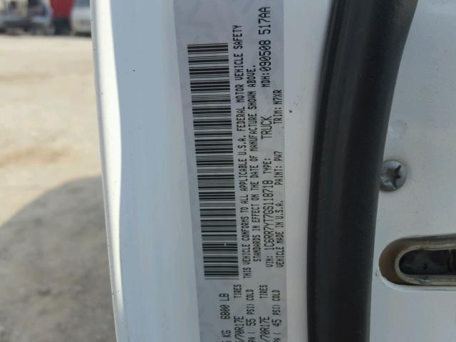 1C6RR7YT7GS118718 - 2016 RAM 1500 REBEL თეთრი ფოტო 10