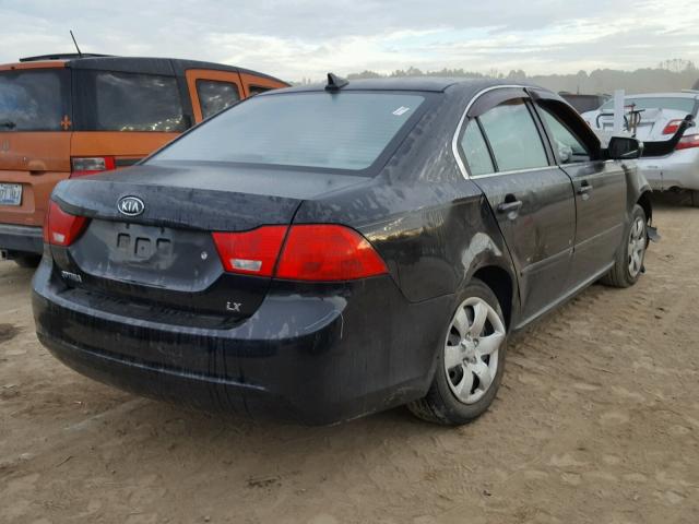 KNAGE228595312150 - 2009 KIA OPTIMA LX BLACK photo 4