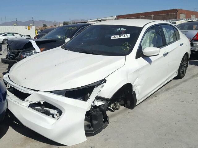 1HGCR2F59HA206586 - 2017 HONDA ACCORD SPO WHITE photo 2