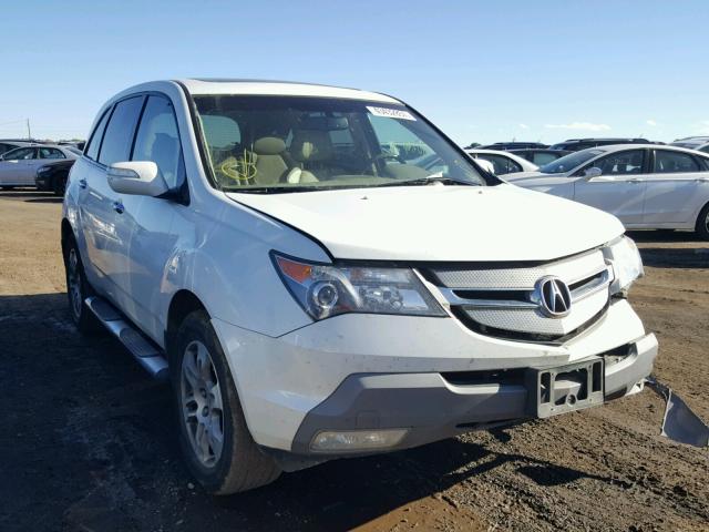 2HNYD28269H519744 - 2009 ACURA MDX WHITE photo 1