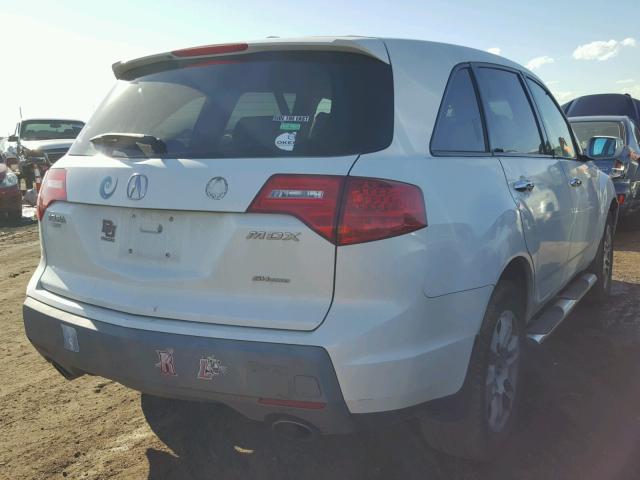 2HNYD28269H519744 - 2009 ACURA MDX WHITE photo 4