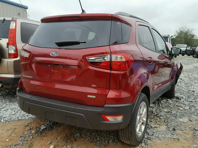 MAJ3P1TE0JC164151 - 2018 FORD ECOSPORT S RED photo 4