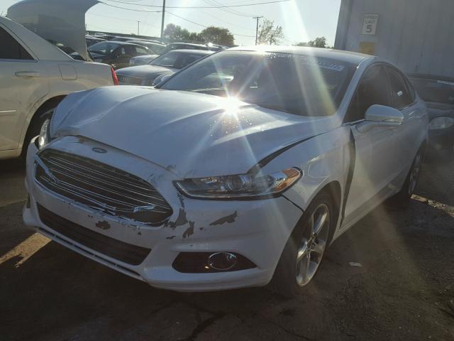 3FA6P0H73ER254161 - 2014 FORD FUSION SE WHITE photo 2