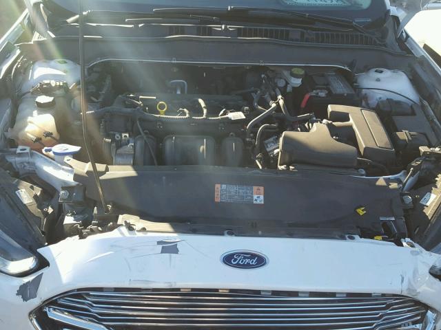 3FA6P0H73ER254161 - 2014 FORD FUSION SE WHITE photo 7