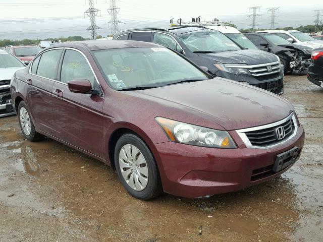 1HGCP2F36AA065597 - 2010 HONDA ACCORD LX MAROON photo 1