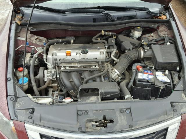 1HGCP2F36AA065597 - 2010 HONDA ACCORD LX MAROON photo 7