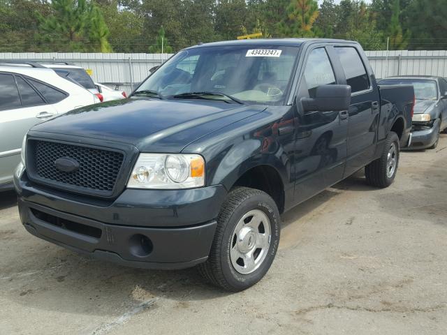 1FTPW12V06FB53270 - 2006 FORD F150 GREEN photo 2