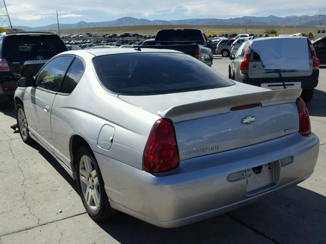 2G1WK15K079163728 - 2007 CHEVROLET MONTE CARL SILVER photo 3